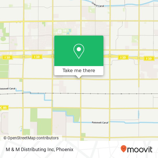 M & M Distributing Inc map