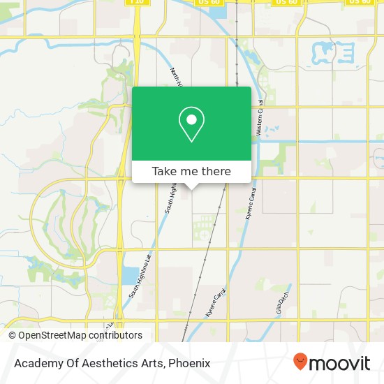 Academy Of Aesthetics Arts map