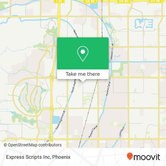 Mapa de Express Scripts Inc