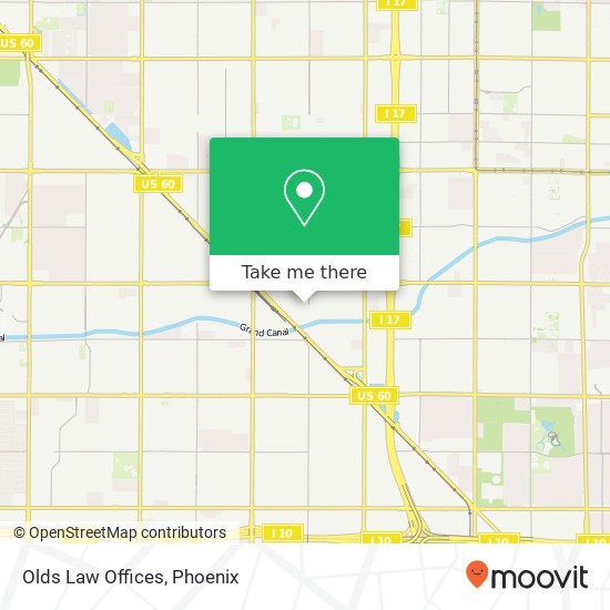 Olds Law Offices map