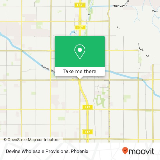 Devine Wholesale Provisions map