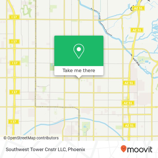Southwest Tower Cnstr LLC map