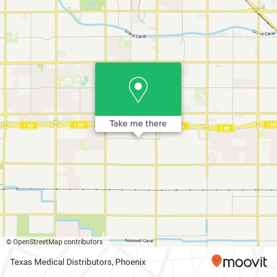 Mapa de Texas Medical Distributors