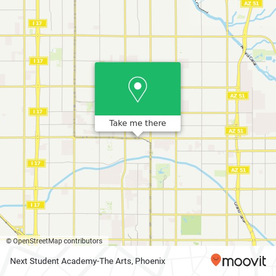 Next Student Academy-The Arts map