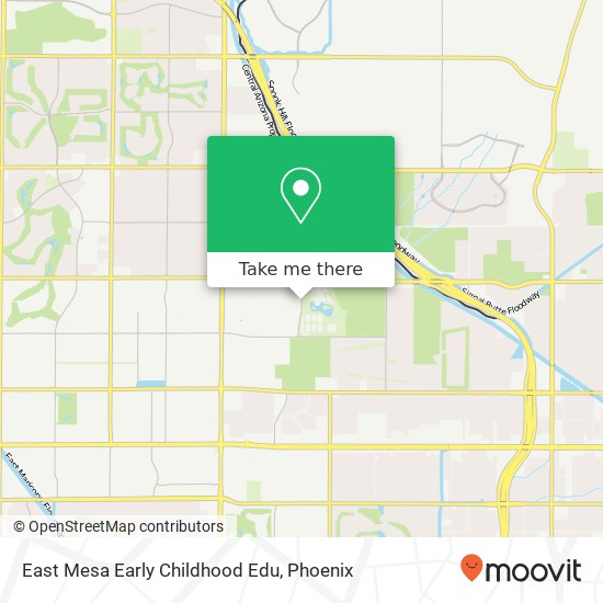East Mesa Early Childhood Edu map