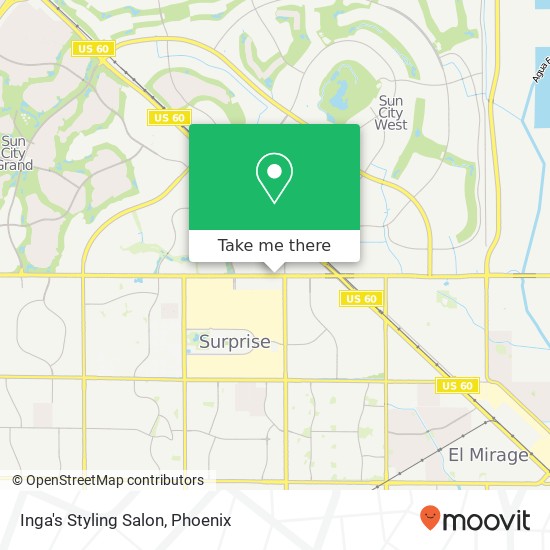 Inga's Styling Salon map