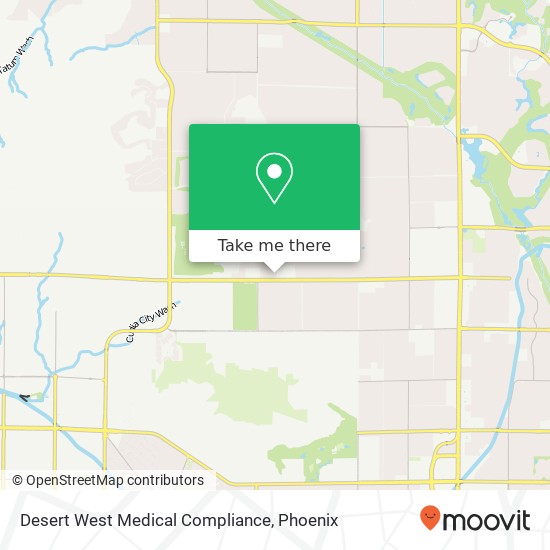 Mapa de Desert West Medical Compliance