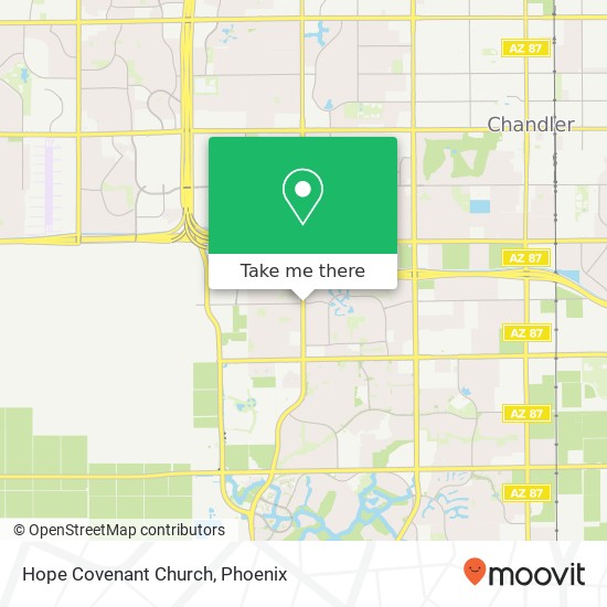 Mapa de Hope Covenant Church