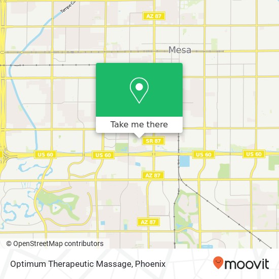 Optimum Therapeutic Massage map