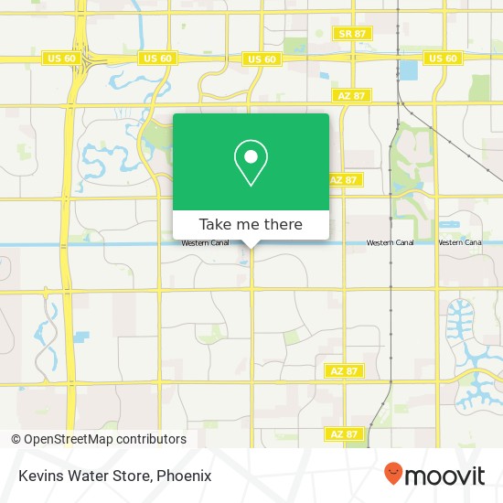 Mapa de Kevins Water Store