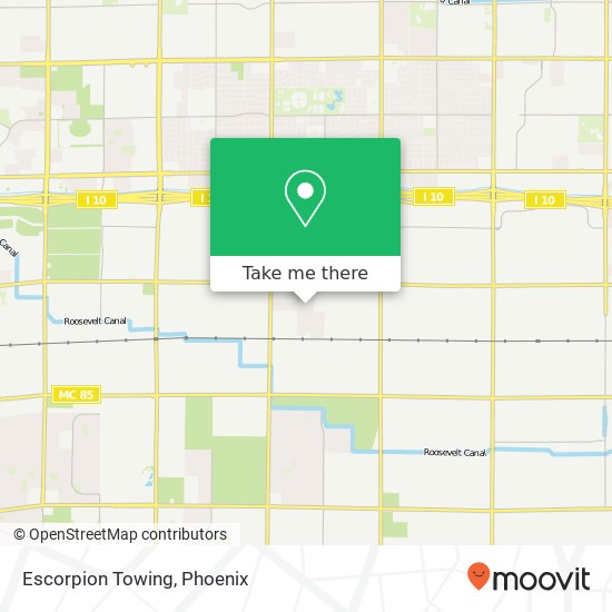 Escorpion Towing map