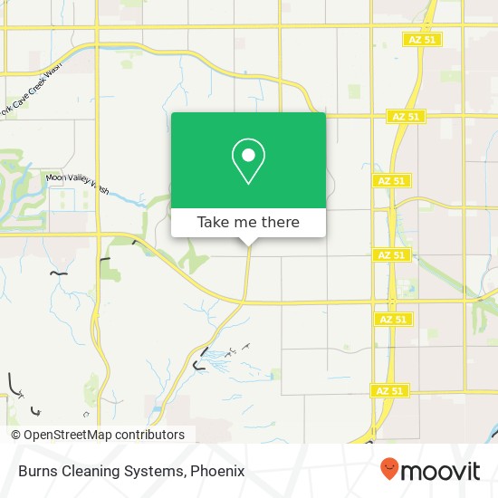 Burns Cleaning Systems map