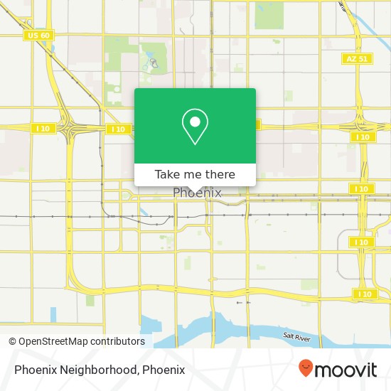 Mapa de Phoenix Neighborhood