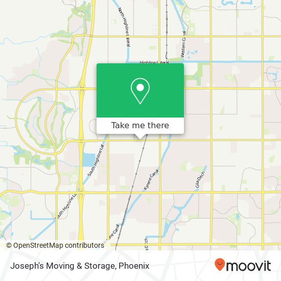 Joseph's Moving & Storage map