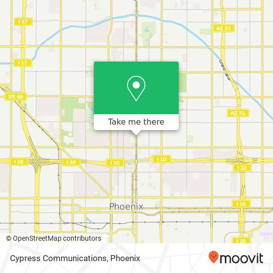 Cypress Communications map