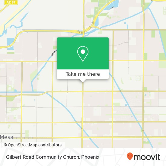 Mapa de Gilbert Road Community Church