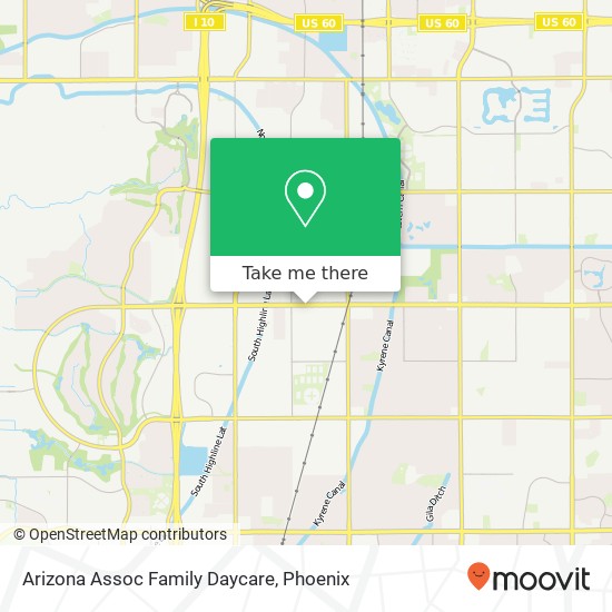 Mapa de Arizona Assoc Family Daycare