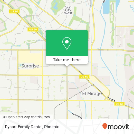 Dysart Family Dental map