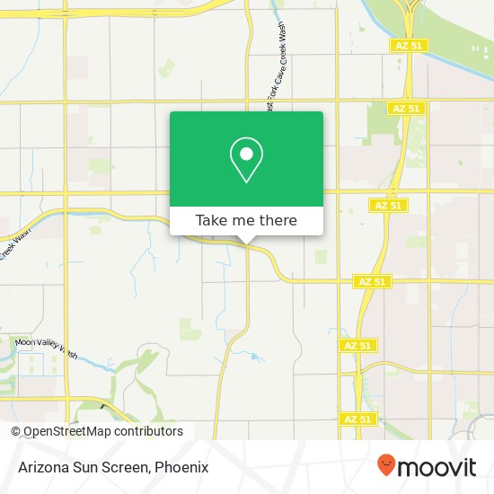 Mapa de Arizona Sun Screen