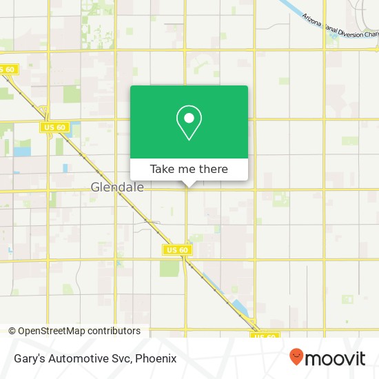 Gary's Automotive Svc map
