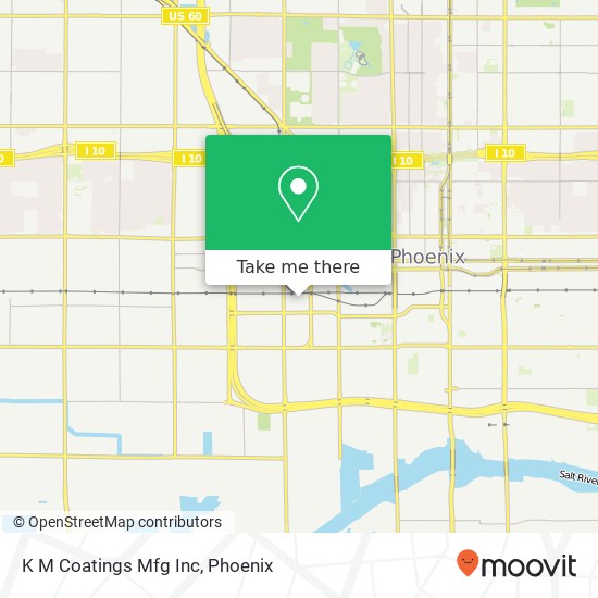 K M Coatings Mfg Inc map