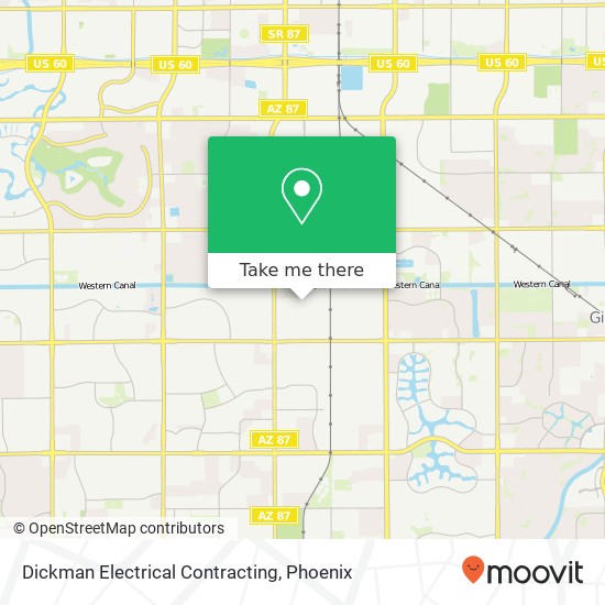 Dickman Electrical Contracting map