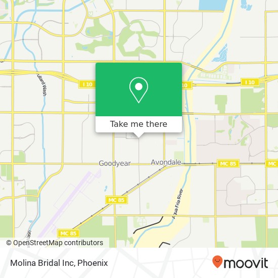 Molina Bridal Inc map
