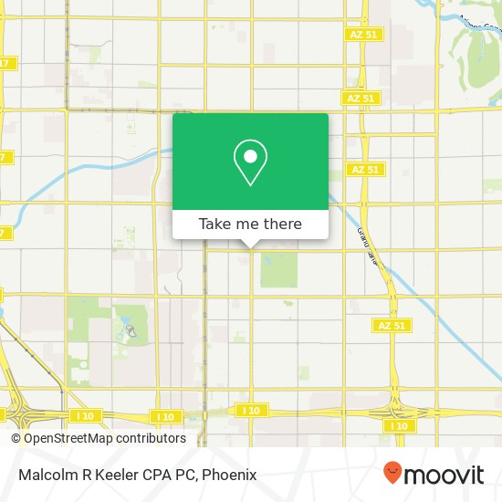 Mapa de Malcolm R Keeler CPA PC