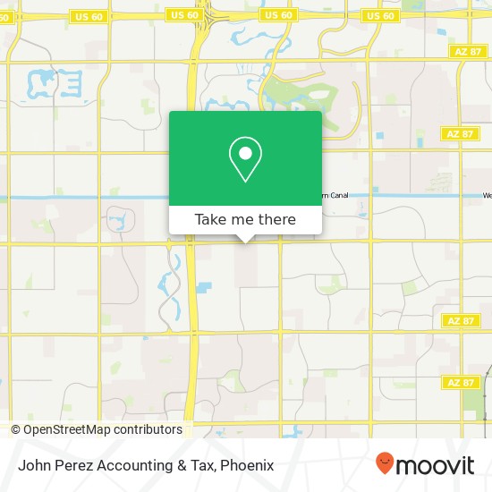 John Perez Accounting & Tax map