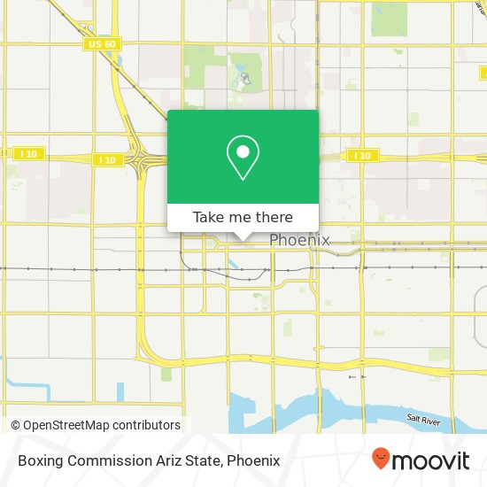 Mapa de Boxing Commission Ariz State