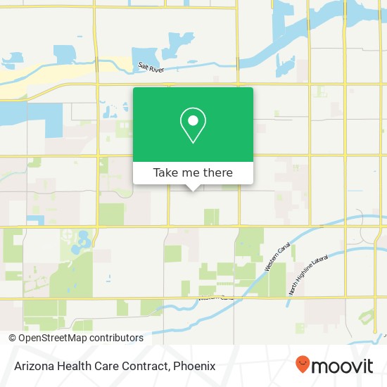 Mapa de Arizona Health Care Contract