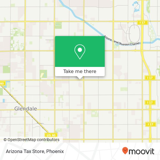 Arizona Tax Store map