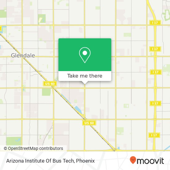 Arizona Institute Of Bus Tech map