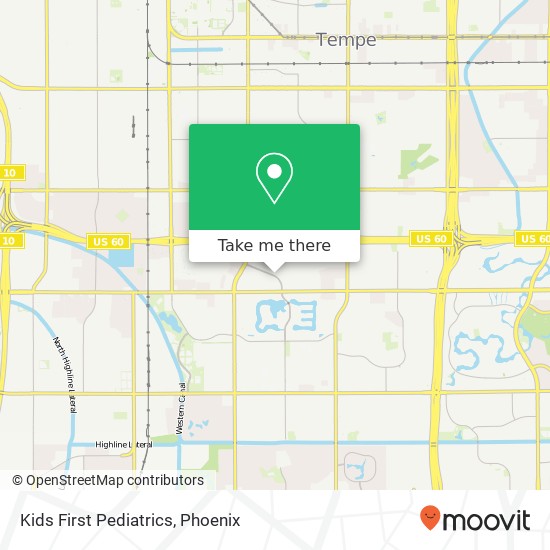 Kids First Pediatrics map