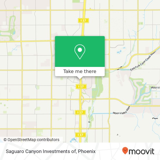 Mapa de Saguaro Canyon Investments of