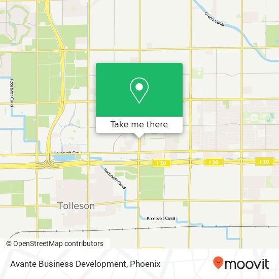 Avante Business Development map