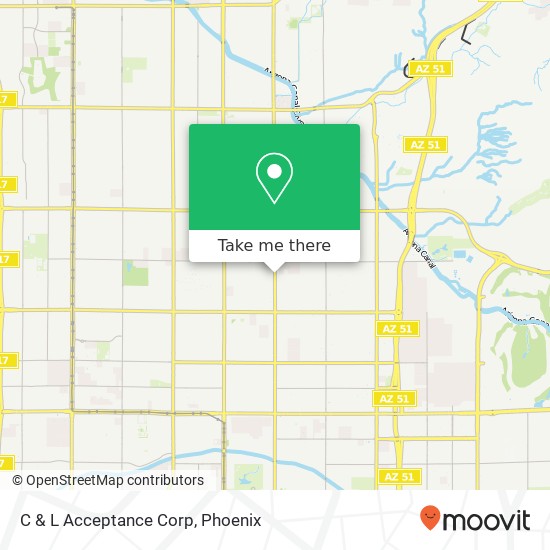 C & L Acceptance Corp map