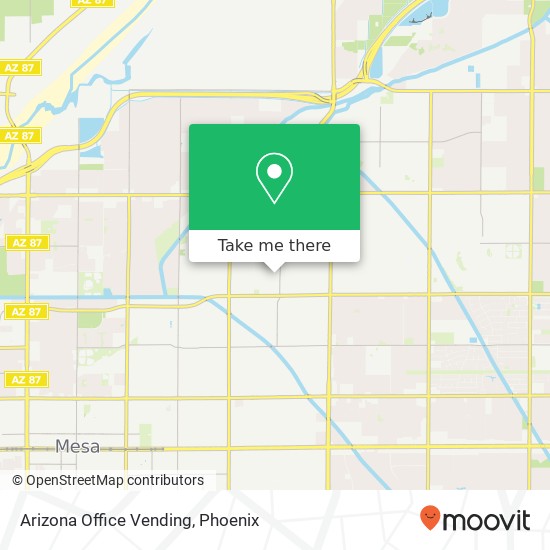 Mapa de Arizona Office Vending