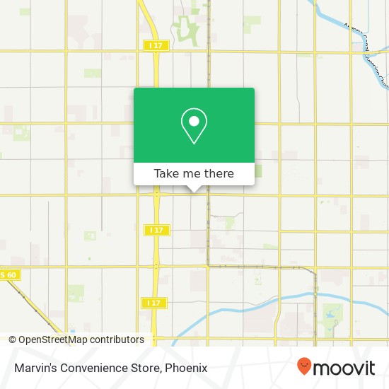 Mapa de Marvin's Convenience Store