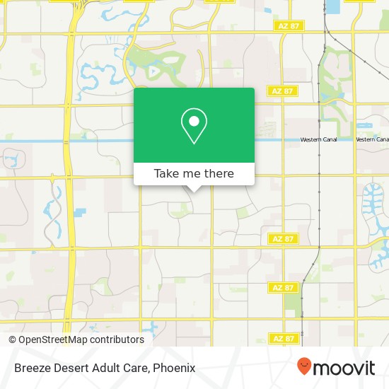 Breeze Desert Adult Care map