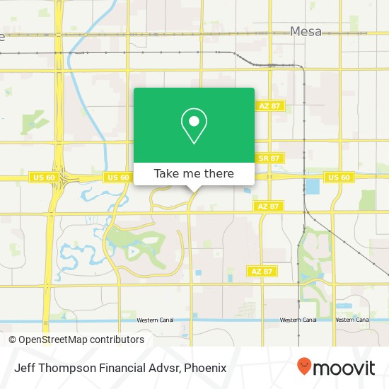 Mapa de Jeff Thompson Financial Advsr
