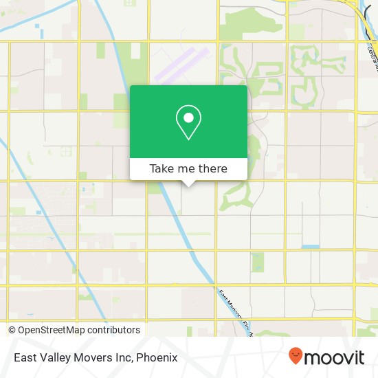 East Valley Movers Inc map