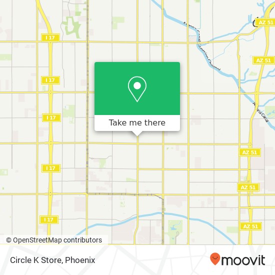 Mapa de Circle K Store