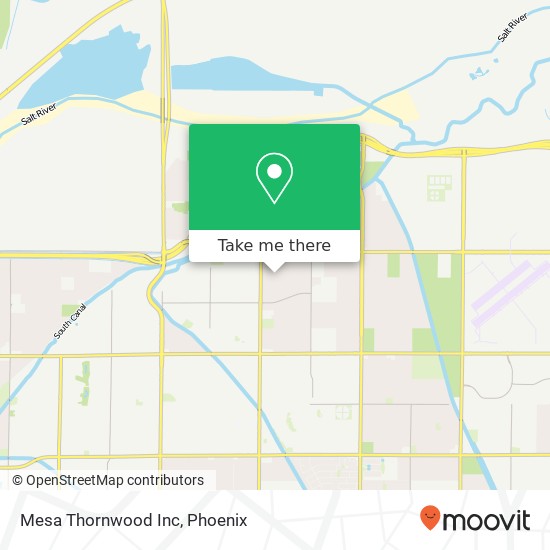 Mesa Thornwood Inc map