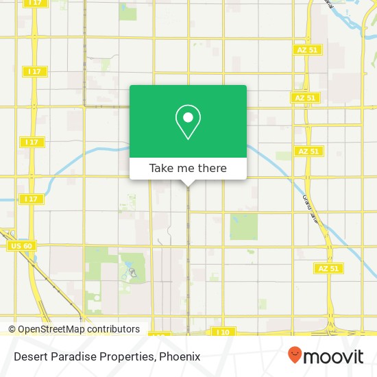 Desert Paradise Properties map