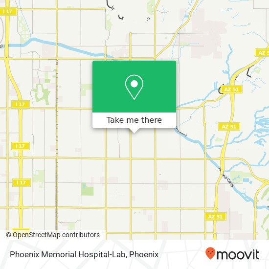 Phoenix Memorial Hospital-Lab map