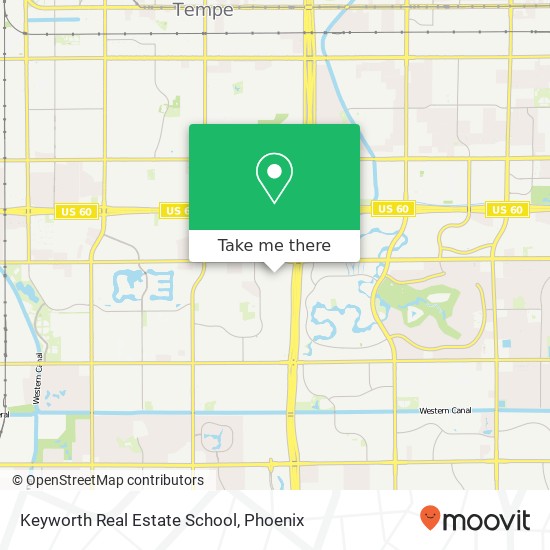 Keyworth Real Estate School map