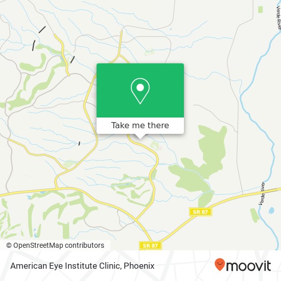 American Eye Institute Clinic map