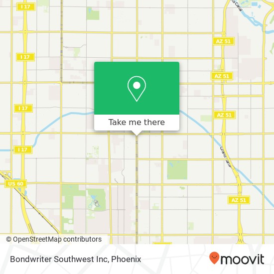 Bondwriter Southwest Inc map