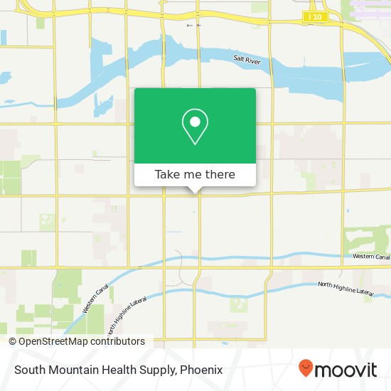 Mapa de South Mountain Health Supply